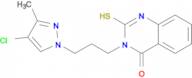 3-[3-(4-chloro-3-methyl-1H-pyrazol-1-yl)propyl]-2-mercaptoquinazolin-4(3H)-one
