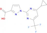 1-[4-cyclopropyl-6-(trifluoromethyl)pyrimidin-2-yl]-1H-pyrazole-3-carboxylic acid