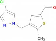 4-[(4-chloro-1H-pyrazol-1-yl)methyl]-5-methylthiophene-2-carbaldehyde