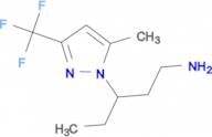 3-[5-methyl-3-(trifluoromethyl)-1H-pyrazol-1-yl]pentan-1-amine