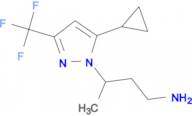 3-[5-cyclopropyl-3-(trifluoromethyl)-1H-pyrazol-1-yl]butan-1-amine
