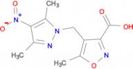 4-[(3,5-dimethyl-4-nitro-1H-pyrazol-1-yl)methyl]-5-methylisoxazole-3-carboxylic acid