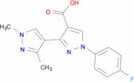 1-(4-fluorophenyl)-1',3'-dimethyl-1H,1'H-3,4'-bipyrazole-4-carboxylic acid