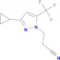 3-[3-cyclopropyl-5-(trifluoromethyl)-1H-pyrazol-1-yl]propanenitrile