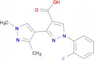 1-(2-fluorophenyl)-1',3'-dimethyl-1H,1'H-3,4'-bipyrazole-4-carboxylic acid