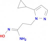 (1E)-3-(5-cyclopropyl-1H-pyrazol-1-yl)-N'-hydroxypropanimidamide