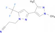 3-[1',3'-dimethyl-5-(trifluoromethyl)-1H,1'H-3,4'-bipyrazol-1-yl]propanenitrile