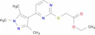 ethyl {[4-(1,3,5-trimethyl-1H-pyrazol-4-yl)pyrimidin-2-yl]thio}acetate