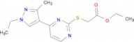 ethyl {[4-(1-ethyl-3-methyl-1H-pyrazol-4-yl)pyrimidin-2-yl]thio}acetate