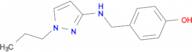 4-{[(1-propyl-1H-pyrazol-3-yl)amino]methyl}phenol