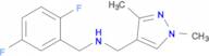 N-(2,5-difluorobenzyl)-N-[(1,3-dimethyl-1H-pyrazol-4-yl)methyl]amine