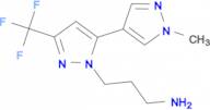 3-[1'-methyl-5-(trifluoromethyl)-1'H,2H-3,4'-bipyrazol-2-yl]propan-1-amine
