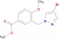 methyl 3-[(4-bromo-1H-pyrazol-1-yl)methyl]-4-methoxybenzoate