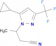 3-[5-cyclopropyl-3-(trifluoromethyl)-1H-pyrazol-1-yl]butanenitrile