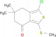 1-Chloro-6,6-dimethyl-3-(methylthio)-6,7-dihydrobenzo[c]thiophen-4(5H)-one