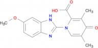 1-(6-Methoxy-1H-benzo[d]imidazol-2-yl)-3,5-dimethyl-4-oxo-1,4-dihydropyridine-2-carboxylic acid