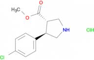 (3S,4R)-Methyl 4-(4-chlorophenyl)pyrrolidine-3-carboxylate hydrochloride