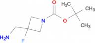 3-(AMINOMETHYL)-3-FLUORO-1-BOC-AZETIDINE