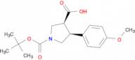 TRANS (+/-) 1-[(TERT-BUTYL)OXYCARBONYL]-4-(4-METHOXYPHENYL)PYRROLIDINE-3-CARBOXYLIC ACID