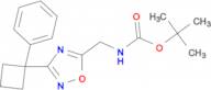 [3-(1-Phenyl-cyclobutyl)-[1,2,4]oxadiazol-5-ylmethyl]-carbamic acid tert-butyl ester