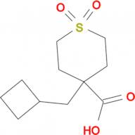 4-(Cyclobutylmethyl)-1,1-dioxo-1Lambda(6)-thiane-4-carboxylic acid