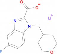 Lithium 5-fluoro-1-[(tetrahydro-2H-pyran-4-yl)methyl]-1H-benzo[d]imidazole-2-carboxylate