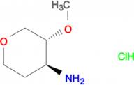 rac-[(3R,4S)-3-methoxytetrahydro-2H-pyran-4-yl]amine hydrochloride