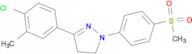 3-(4-Chloro-3-methyl-phenyl)-1-(4-methanesulfonyl-phenyl)-4,5-dihydro-1H-pyrazole
