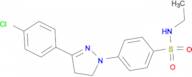 4-[3-(4-Chloro-phenyl)-4,5-dihydro-pyrazol-1-yl]-N-ethyl-benzenesulfonamide