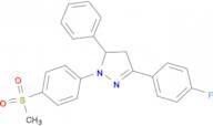 3-(4-Fluoro-phenyl)-1-(4-methanesulfonyl-phenyl)-5-phenyl-4,5-dihydro-1H-pyrazole