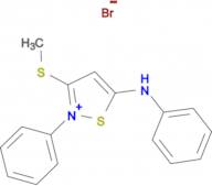 3-Methylsulfanyl-2-phenyl-5-phenylamino-isothiazol-2-ium; bromide