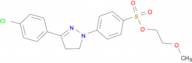 4-[3-(4-Chloro-phenyl)-4,5-dihydro-pyrazol-1-yl]-benzenesulfonic acid 2-methoxy-ethyl ester