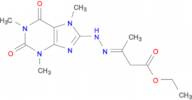 3-[(1,3,7-Trimethyl-2,6-dioxo-2,3,6,7-tetrahydro-1H-purin-8-yl)-hydrazono]-butyric acid ethyl ester