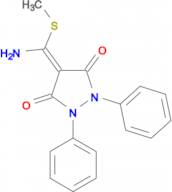 4-(Amino-methylsulfanyl-methylene)-1,2-diphenyl-pyrazolidine-3,5-dione