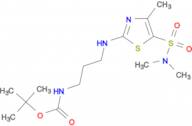 [3-(5-Dimethylsulfamoyl-4-methyl-thiazol-2-ylamino)-propyl]-carbamic acid tert-butyl ester