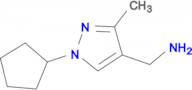C-(1-Cyclopentyl-3-methyl-1H-pyrazol-4-yl)-methylamine