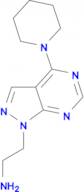 [2-(4-piperidin-1-yl-1H-pyrazolo[3,4-d]pyrimidin-1-yl)ethyl]amine