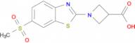 1-[6-(methylsulfonyl)-1,3-benzothiazol-2-yl]azetidine-3-carboxylic acid