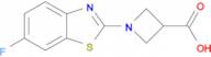 1-(6-fluoro-1,3-benzothiazol-2-yl)azetidine-3-carboxylic acid