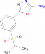 5-[3-(isopropylsulfonyl)phenyl]-1,3,4-oxadiazol-2-amine