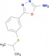 5-[3-(isopropylthio)phenyl]-1,3,4-oxadiazol-2-amine