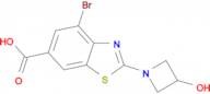 4-bromo-2-(3-hydroxyazetidin-1-yl)benzo[d]thiazole-6-carboxylic acid