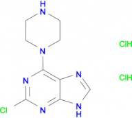 2-chloro-6-piperazin-1-yl-9H-purine dihydrochloride