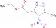 ethyl (3-methyl-4-nitro-1{H}-pyrazol-5-yl)acetate