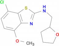 7-chloro-4-methoxy-N-(tetrahydrofuran-2-ylmethyl)-1,3-benzothiazol-2-amine
