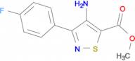 methyl 4-amino-3-(4-fluorophenyl)isothiazole-5-carboxylate