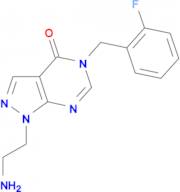 1-(2-aminoethyl)-5-(2-fluorobenzyl)-1,5-dihydro-4H-pyrazolo[3,4-d]pyrimidin-4-one