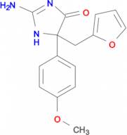 2-amino-5-[(furan-2-yl)methyl]-5-(4-methoxyphenyl)-4,5-dihydro-1H-imidazol-4-one