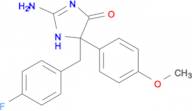 2-amino-5-[(4-fluorophenyl)methyl]-5-(4-methoxyphenyl)-4,5-dihydro-1H-imidazol-4-one