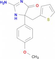 2-amino-5-(4-methoxyphenyl)-5-[(thiophen-2-yl)methyl]-4,5-dihydro-1H-imidazol-4-one